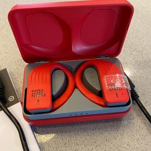 JBL wireless headphones.